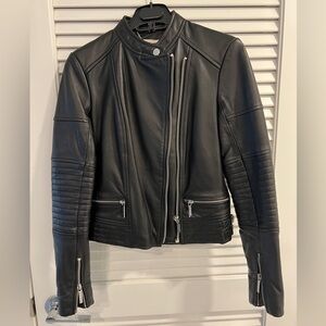 Michael Kors Moto Leather Jacket